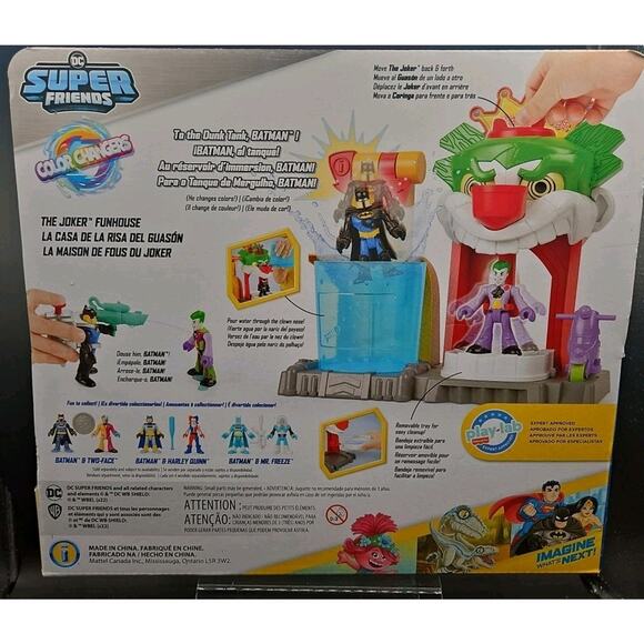 Imaginext DC Super Friends Batman The Joker Funhouse Playset Color Changers New! - Picture 4 of 4
